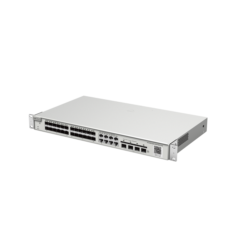 RG-NBS3200-24SFP/8GT4XS Switch administrable Capa 2+ Plus, 24 puertos SFP con 8 puertos Ethernet Gigabit y 4 SFP+ gestión en la nube