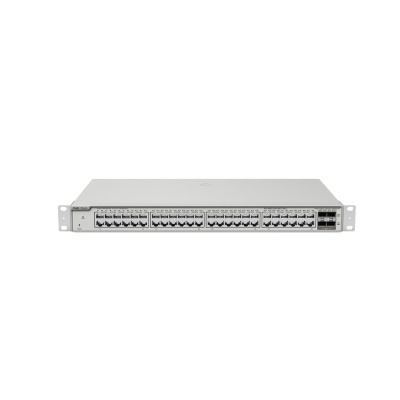 RG-NBS3200-48GT4XS Switch Administrable Capa 2+ Plus, con 48 puertos Gigabit + 4 SFP+ para fibra 10Gb, gestión gratuita desde la nube