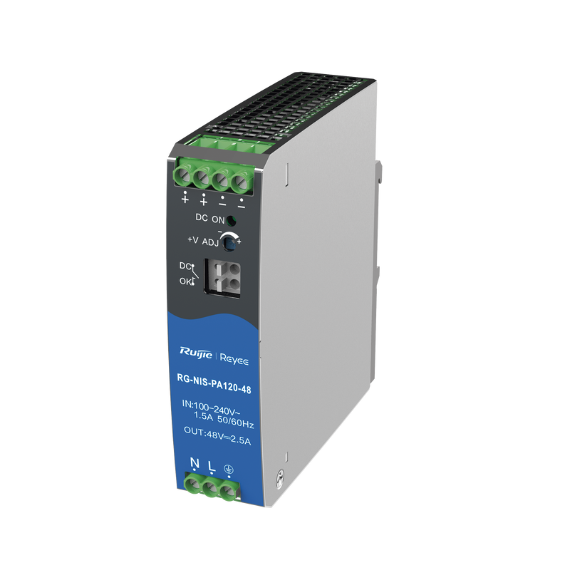 RG-NIS-PA120-48 Fuente de Alimentación AC/DC 120W DIN-RAIL para Switch Industrial