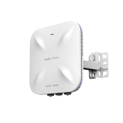 Punto de Acceso Mesh Wi-Fi 6 Industrial para Exterior Omnidireccional 5.95Gbps, MU-MIMO 4x4, 360°, Filtros Anti Interferencia y Auto Optimización con IA, puerto eth 2.5G y SFP - Toer