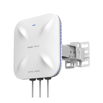 Punto de Acceso Mesh Wi-Fi 6 Industrial para Exterior Sectorial 60°, hasta 5.95 Gbps, MU-MIMO 4x4, Filtros Anti Interferencia y Auto Optimización con IA, puerto eth 2.5G y SFP - Toer