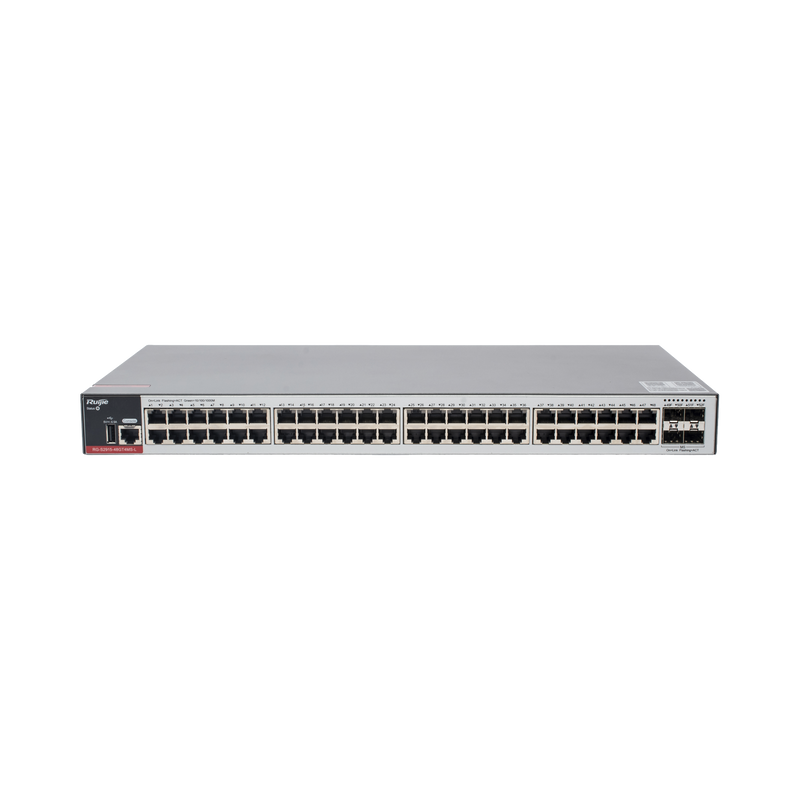 RG-S2915-48GT4MS-L Switch Empresarial, Administrable L2+, 48 Puertos Gigabit y 4 Puertos Uplink SFP 2.5G