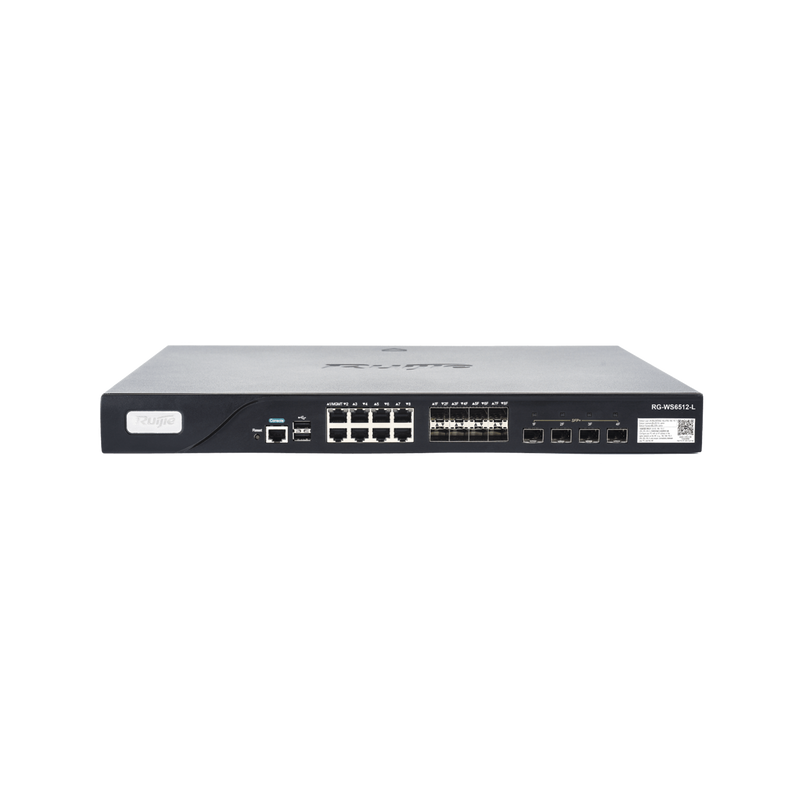 RG-WS6512-L Controlador para Puntos de Acceso Ruijie Networks, hasta 128 APs, crecimiento de hasta 1152 Ceiling APs / 2304  Wall APs
