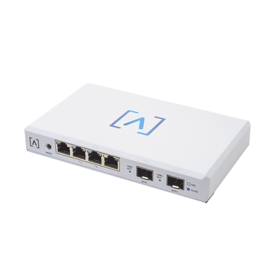 Router VPN / 4 puertos 10/100/1000/2500 Gbps (2 puertos PoE af/at) / 2 puertos SFP+ 10Gbps / Filtrado Avanzado DPI: Bloqueo de Contenido / Administración nube gratuita / Soporta UPnP - Toer