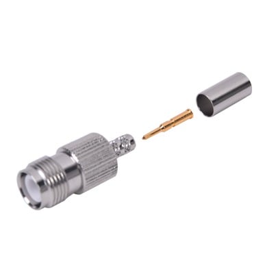 RP-1216-C1 Conector TNC Hembra Inverso para cable RG-142/U.