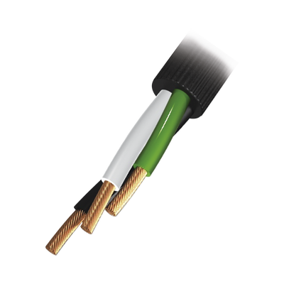 Cable Eléctrico de Uso Rudo 3 Hilos Calibre 14 AWG, Hasta 600 V. Rollo de 100 m. - Toer