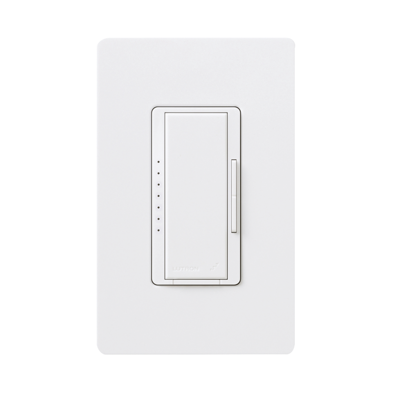 RRD10DWH Atenuador (dimmer) un solo polo / multilocacion 120V /INC 1000W / 800W MLV, color blanco No requiere neutro.