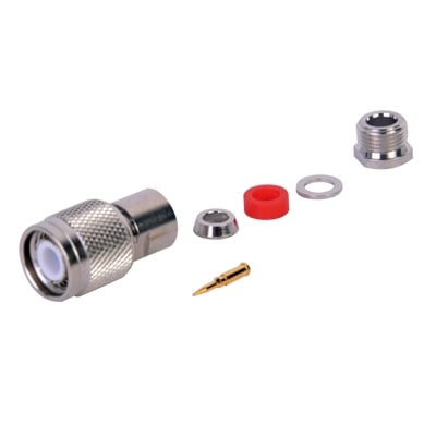 RT-1200-C Conector TNC Macho Rosca Izquierda para cables RG-58/U, RG-142/U.