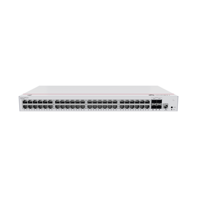 Switch de Acceso Gigabit Administrable PoE Capa 2 / 48 puertos 10/100/1000 Mbps (PoE) / 4 Puertos 10GE SFP+ Uplink / ERPS / IMGP Snooping / DHCP Snooping / PoE Perpetuo / 380W / Administración Nube Gratis - Toer