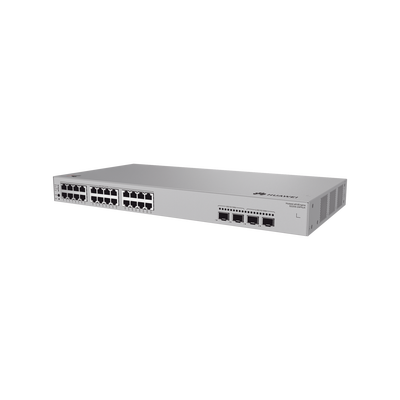 Switch de Acceso eKit Administrable / Capa 2 / 24 Puertos PoE+ Gigabit + 2 Puertos SFP(2.5 Gbps) + 2 Puertos SFP+(10 Gbps) / PoE Perpetuo / Presupuesto PoE 400 W / Sin licenciamiento - Toer