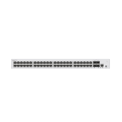 Switch de Distribución/Core Gigabit Administrable  Capa 3 / 48 puertos 10/100/1000 Mbps  / 4 Puertos 10GE SFP+ Uplink / ERPS / Rutas Estáticas / iStack / Administración Nube Gratis - Toer