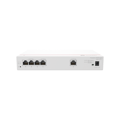 Router Multi-Servicio / 1 puerto 10/100/1000 Mbps(WAN) / 4 puertos 10/100/1000 Mbps(LAN) PoE+ (802.3af/at) / 50W / Rendimiento 1 Gbps / Controla hasta 32 APs / Hasta 150 Clientes / Administración Nube Gratis