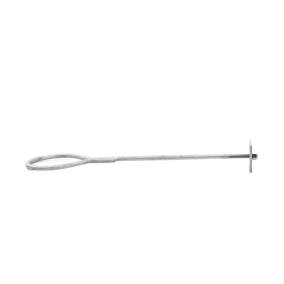 Ancla de Losa o Pared de 63-65 cm. de 13 cm diámetro de argolla Galvanizado por Inmersión. - Toer