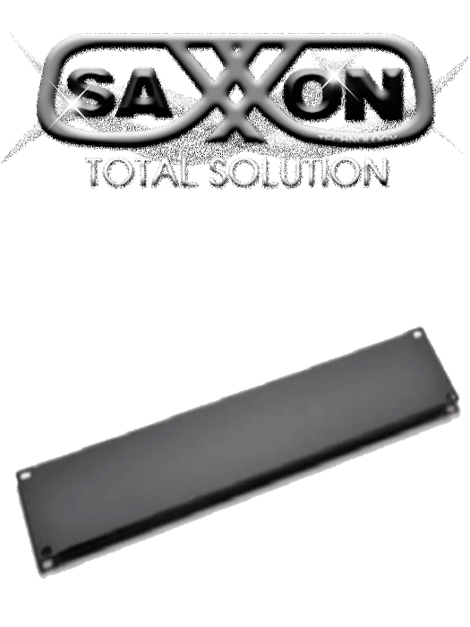 SAXXON 70060200- Placa ciega de 2UR / Medidas de 48.2 cm de ancho (19") x 8.8 cm de profundidad/ Metalica