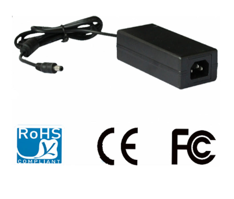 SAXXON PSU1204EPAQ2 - Paquete de Fuente de Poder Regulada de 12 Vcc 4.1 Amperes + Divisor para 4 Camaras/ Color Negro/ Para Usos Multiples: Sistemas de CCTV, Acceso, ETC/ Certificacion UL/