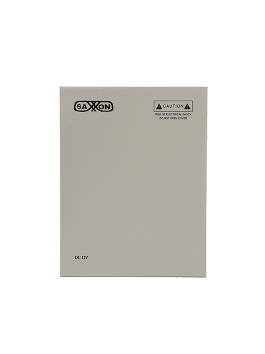 SAXXON SX10A9CHB - Fuente de Poder Profesional 12 VCD / 10 Amperes / 9 Canales / 1.1 Amperes por Canal / Compatible con Bateria de Respaldo ( No incluida ) / Protección contra Sobrecargas /