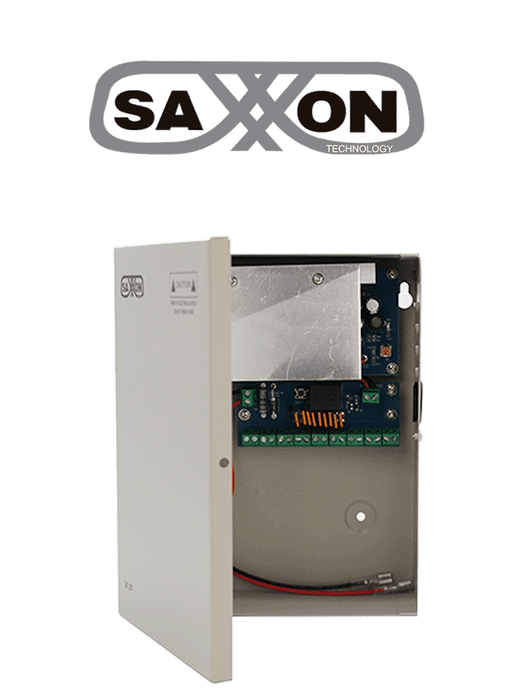 SAXXON SX10A9CHB - Fuente de Poder Profesional 12 VCD / 10 Amperes / 9 Canales / 1.1 Amperes por Canal / Compatible con Bateria de Respaldo ( No incluida ) / Protección contra Sobrecargas /