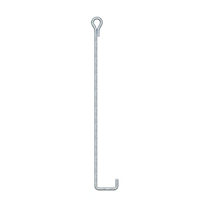 Ancla de Suelo con Ojo de Llave Ø 3/4 x 150 cm, Galvanizado por Inmersión en Caliente.