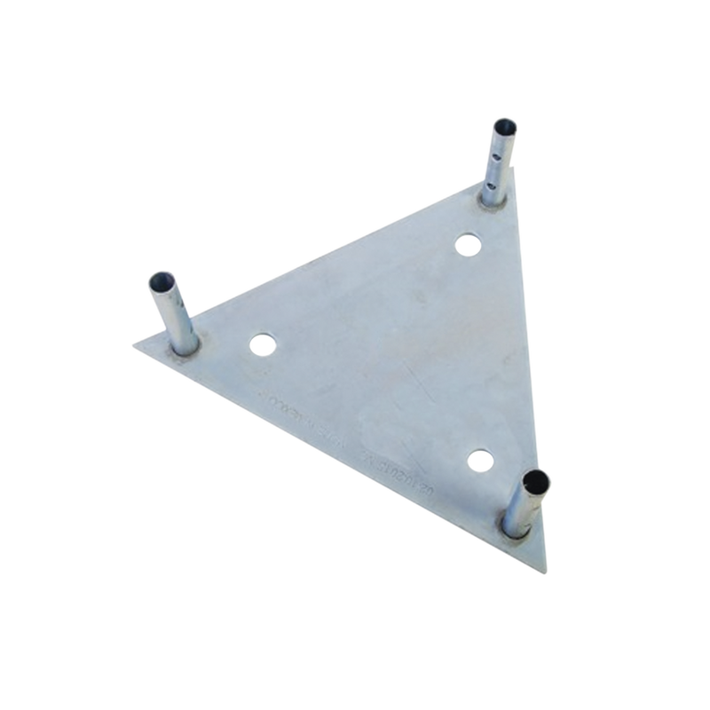 Base para Tramo STZ60G con Placa 1/2, Niple de 3/4, Galvanizado por Inmersión en Caliente.