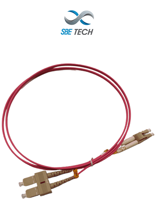 SBE TECH SBE-JUMLC-SC-1M50 - Jumper LC-SC, MM 50/125, OM4, duplex, 2 mm, de 1 metro, UPC
