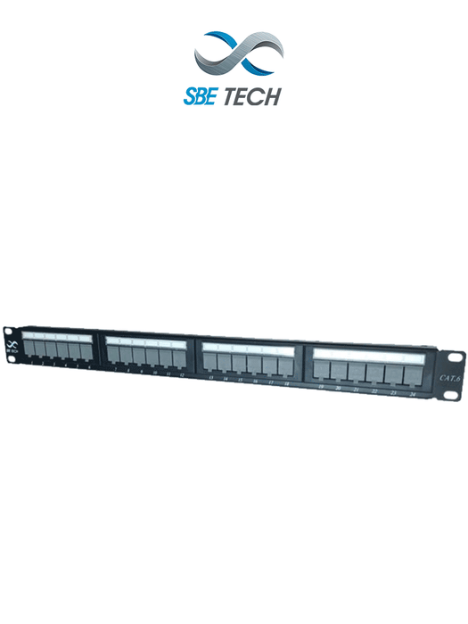 SBE TECH PPC624P - Panel de parcheo categoría 6/24 puertos