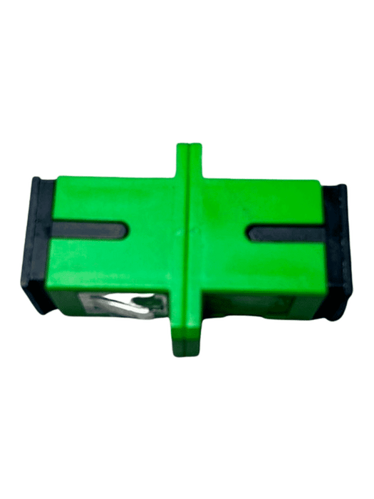 SBE TECH SBE-ADAPSCAPC-S - Adaptador simplex de SC/APC a SC/APC Monomodo/Verde con orejas