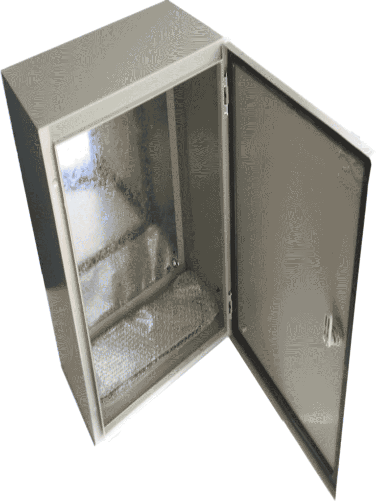 SBE TECH SBE-504020 Gabinete metálico / Alto 50.0 cm/ Ancho 40.0 cm / Profundidad 20.0 cm / grado IP 65 NEMA 4