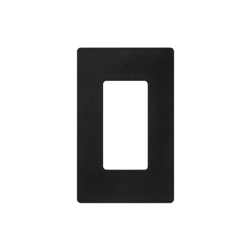 Placa de pared 1 espacio, para atenuador (dimmer), apagador ó control remoto inalámbrico LUTRON.