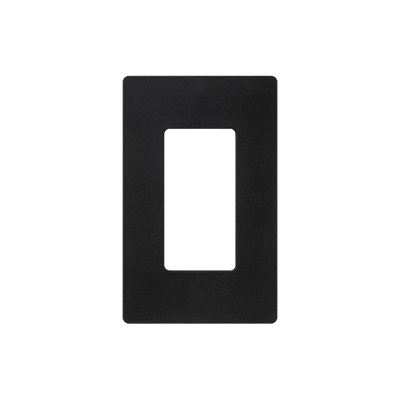 Tapa Color Negro Satin para interruptor o dimmer Lutron, 1 gang, limpio y moderno