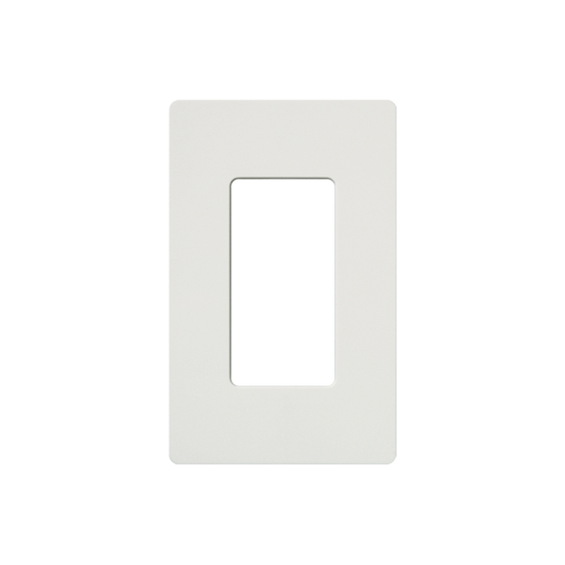 Placa de pared 1 espacio, para atenuador (dimmer), apagador ó control remoto inalámbrico LUTRON.