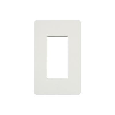 Tapa Color Blanco Satin para interruptor o dimmer Lutron, 1 gang, limpio y moderno - Toer