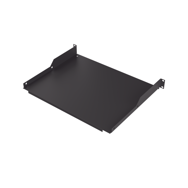 Charola para Soportar Equipos en Rack de 19 in, Profundidad de 34 cm, Color Negro, 1U
