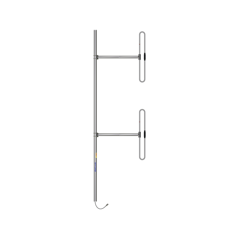 Antena Base de 2 Dipolos, 138-174 MHz, 5 dBd, 36 MHz de Ancho de Banda, Bi-direccional, 300 Watt, N Macho, Inclinación Opcional Tilt de 0, 2, 4, 6, 8 o 10 Grados.