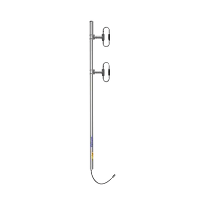 Antena Base de 2 Dipolos, 406-512 MHz, 5.5 dBd, 106 MHz Ancho de Banda, OFFSET, 150 Watt, N Hem, Inclinación Opcional "Tilt" de 0, 2, 4, 6, 8 o 10 Grados.