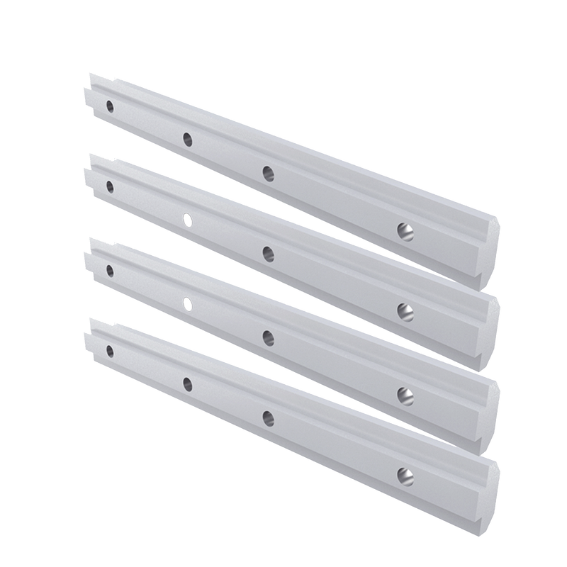 Barras de extensión de riel de aluminio