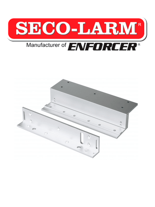 Seco-Larm E941S600/ZQ - Soporte en "Z" y en "L" para cerraduras electromagnéticas de la serie 600 lb/ 280 kg (interior)