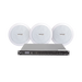 KIT de Amplificador de 120W para Rack SF120DTB | 3 Altavoces de Plafón de 5.5in SF-206P | 3.75 - 30W | Sistema 70/100V - Toer