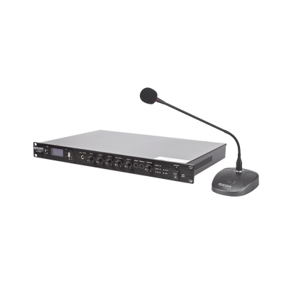 KIT de Amplificador de 120W Modelo SF120DTB | más Micrófono de Escritorio Modelo SF621A - Toer