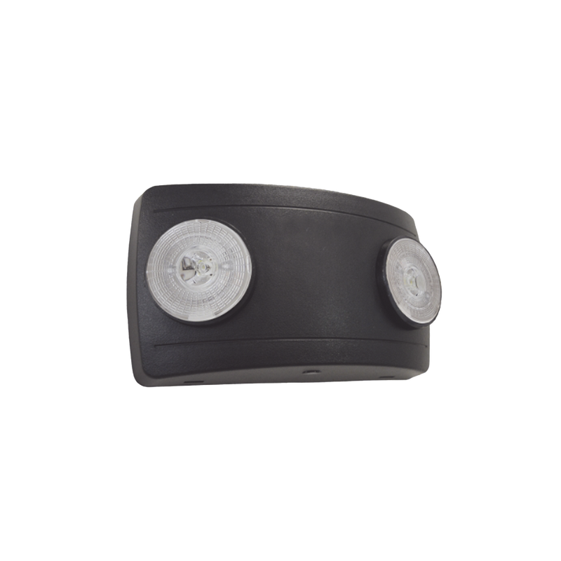 SF660LB Luz de Emergencia Dual LED ultra compacta/150 lúmenes/Luz fría/Batería de Respaldo Incluida/Botón de test / Color Negro