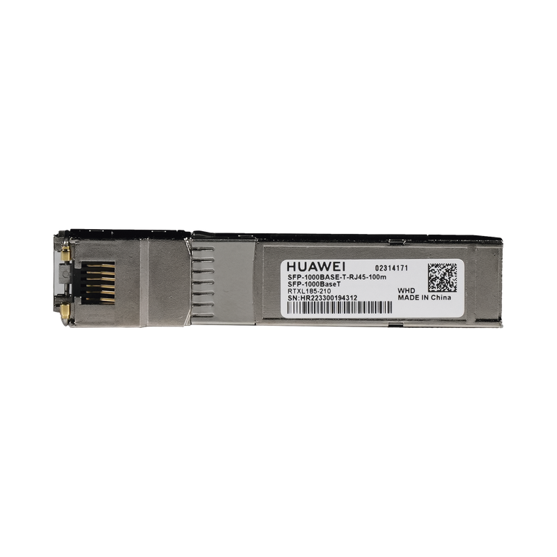 SFP-1000BASET Transceptor de SFP a RJ45 / Negociación de 10/100/1000Mbps / Conector RJ45 / Distancia de hasta 100m