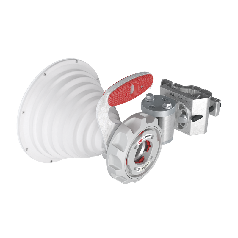SH30WB Antena Sectorial Simétrica de 30° / 2x2 / Rango de Frecuencia Extendido: 4900 - 7125 MHz / Ganancia de 18 dBi / Lista para Adaptadores Twistport / Protección IP65