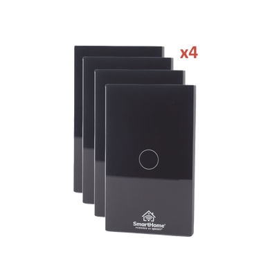 (Wifi) KIT 4 apagadores inteligentes Wifi compatibles con Alexa y GoogleHome - Toer