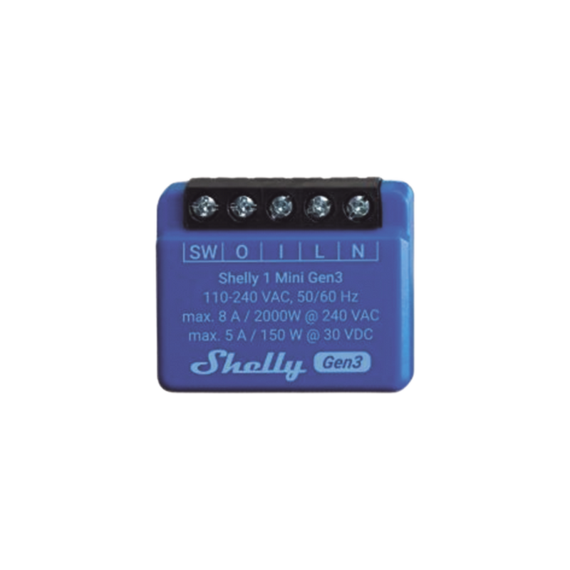 Mini Interruptor inteligente con Wi-Fi, contacto seco, 1 canal 8A, compatible con asistentes de voz Alexa y GoogleHome