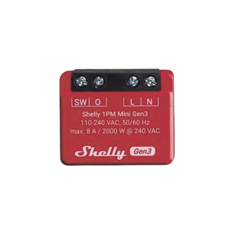 Mini Interruptor inteligente con Wi-Fi, medición de consumo, 1 canal 8A, compatible con asistentes de voz Alexa y GoogleHome