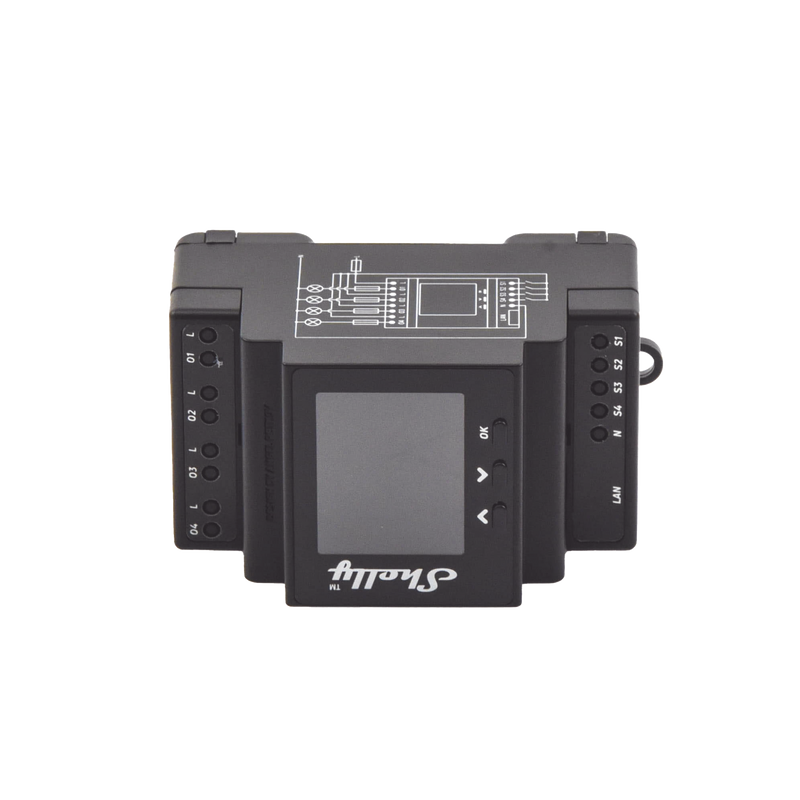 Relevador 40A inalámbrico WIFI y Ethernet / 4 canales inteligentes / 10A por canal, 110-230 V /montaje riel DIN