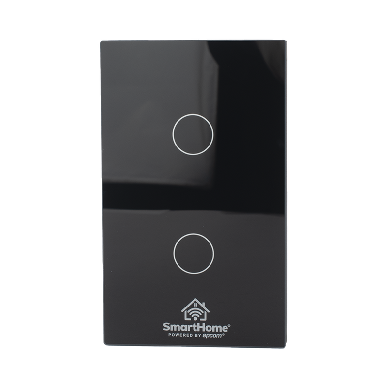 SHS212Z (ZigBee) Apagador switch inalámbrico ZigBee, control de 2 regresos de carga, 110V