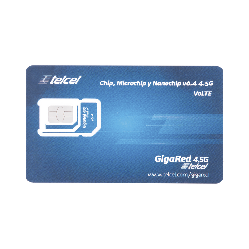 SIM10GBTELCEL SIM SYSCOM 10 GB mensual para dispositivos móviles 3G/4G (Telcel) 1 año de servicio (solo datos)