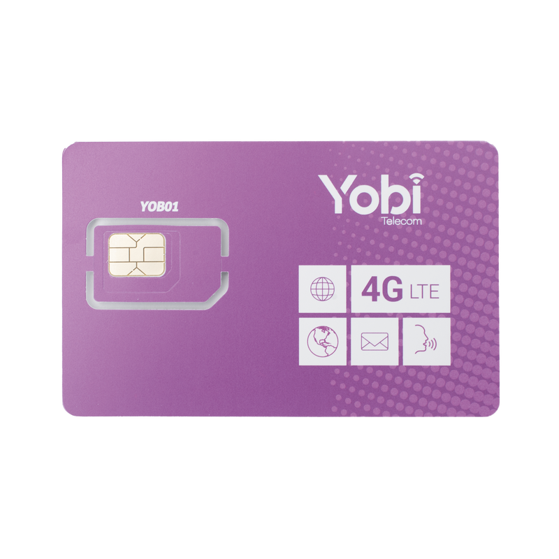 SIM1GBYOBI SIM Yobi para dispositivos móviles 3G/4G con recarga de 1GB cada mes durante 1 año de servicio (solo datos)