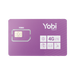 SIM Yobi para dispositivos móviles 3G/4G con recarga de 1GB cada mes durante 1 año de servicio (solo datos) - Toer
