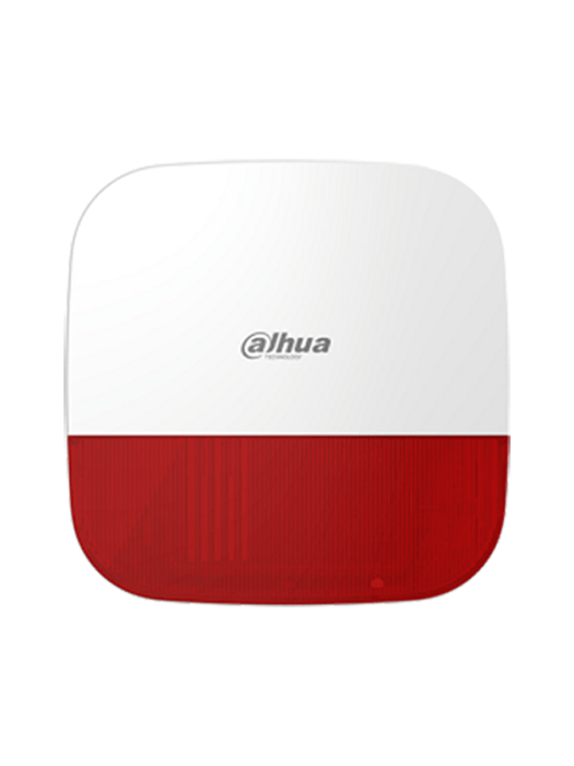 DAHUA PAQUETE RESIDENCIAL - Paquete de intrusión, Incluye: KIT ART-ARC3000H-03-W2 + sirena para exterior inalámbrica (roja), App DMSS, Frecuencia 433 MHz, Tecnología: AirShield
